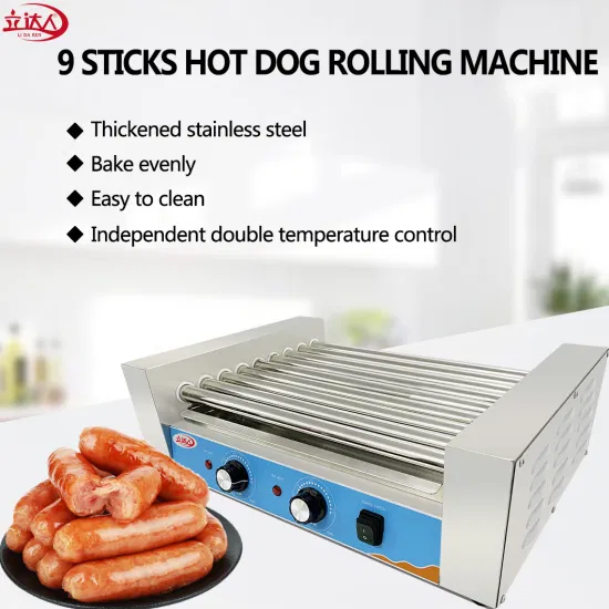 Lida 09c Hot Dog Grill 9 Sticks Hot Dog Rolling Machine